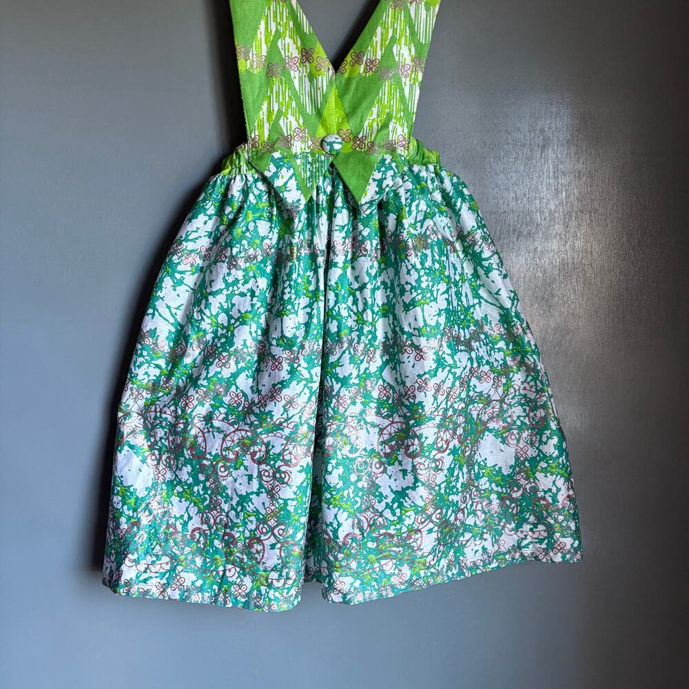 Women's Small/Medium DIRNDL Green Floral Petticoat Custom Skirt Costume Unique - Picture 7 of 10